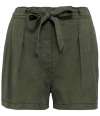 SP725 Spasso Ladies TENCEL™ Shorts Washed Organic Khaki colour image